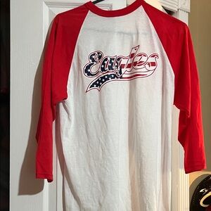 Augusta Sportswear Red and White Long Sleeve Tee